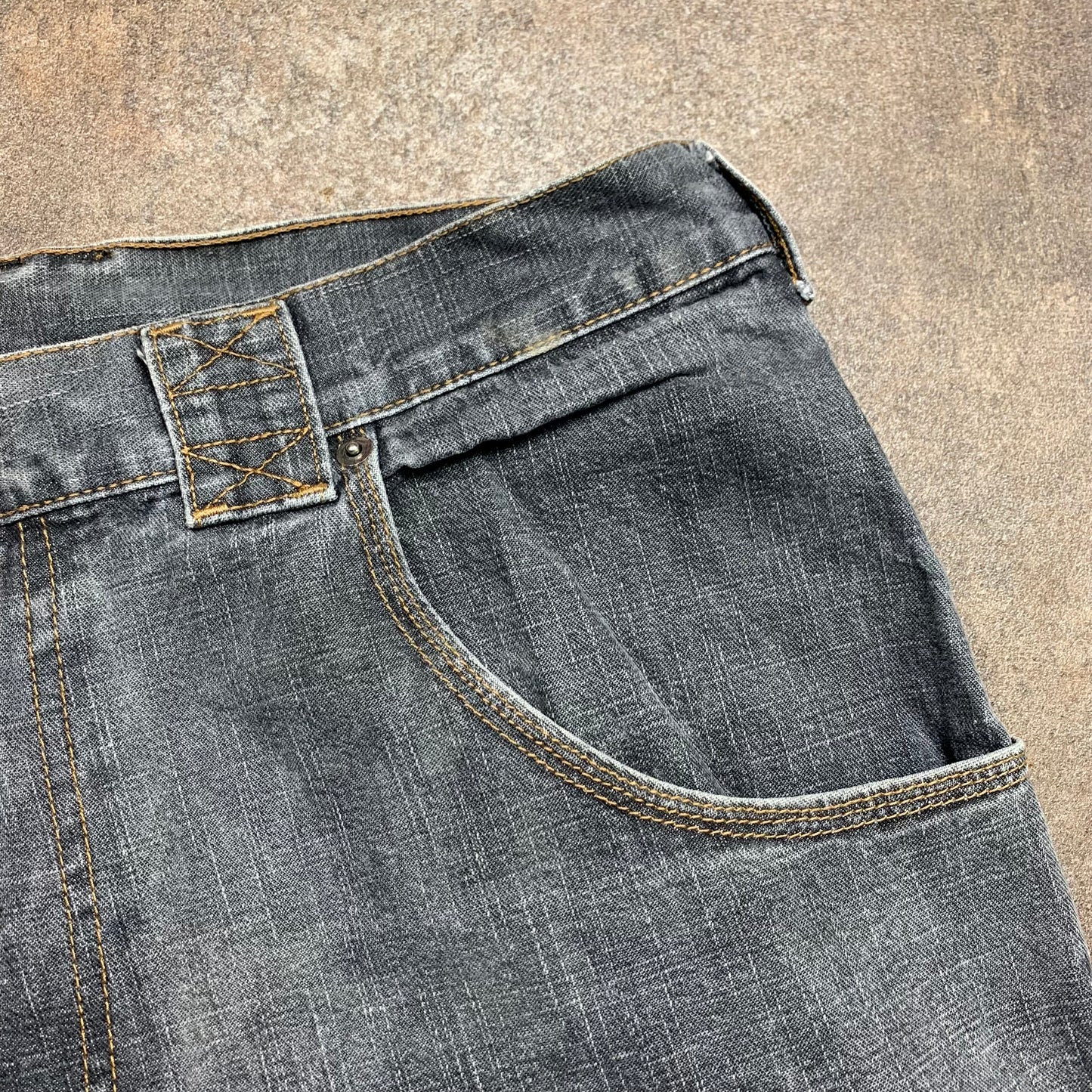 Goeland 00s grey baggy skull jeans