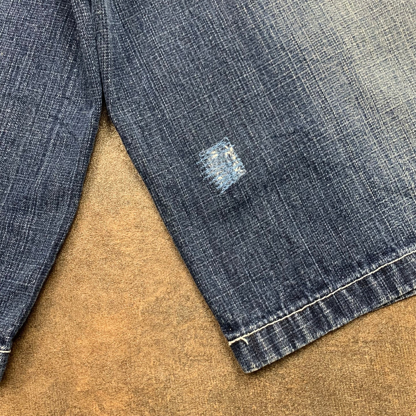 Southpole 00s navy baggy red tab jorts