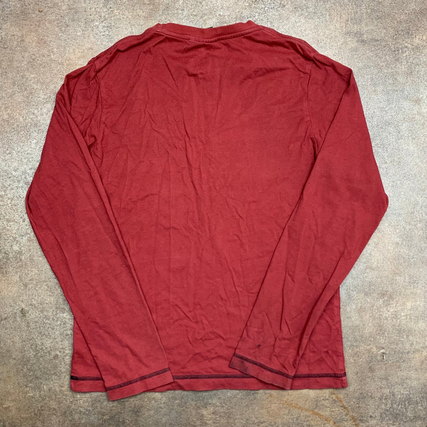 Billabong 00s red graphic long sleeve tee
