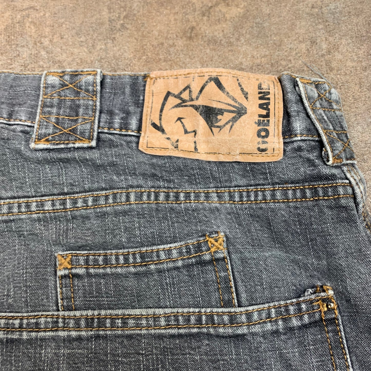 Goeland 00s grey baggy skull jeans