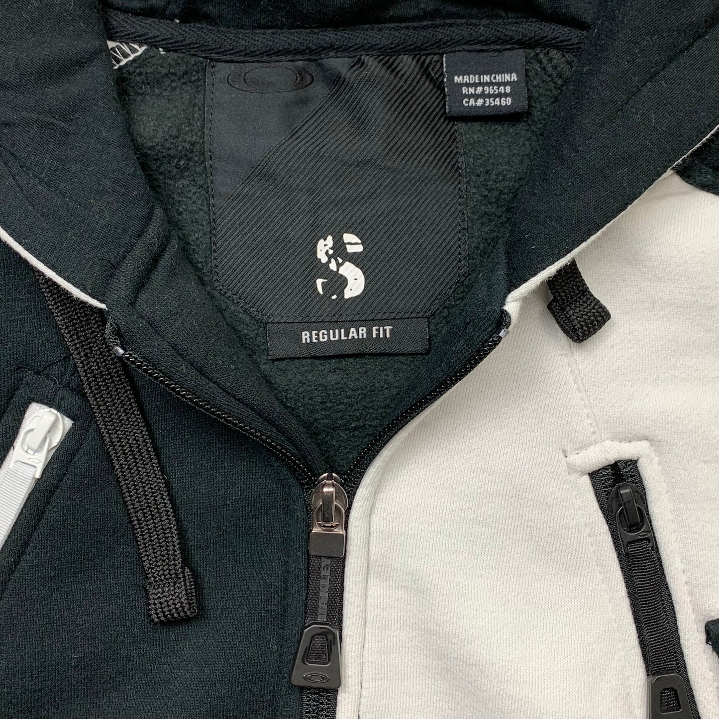 Oakley 00s two tone embroidered hoodie