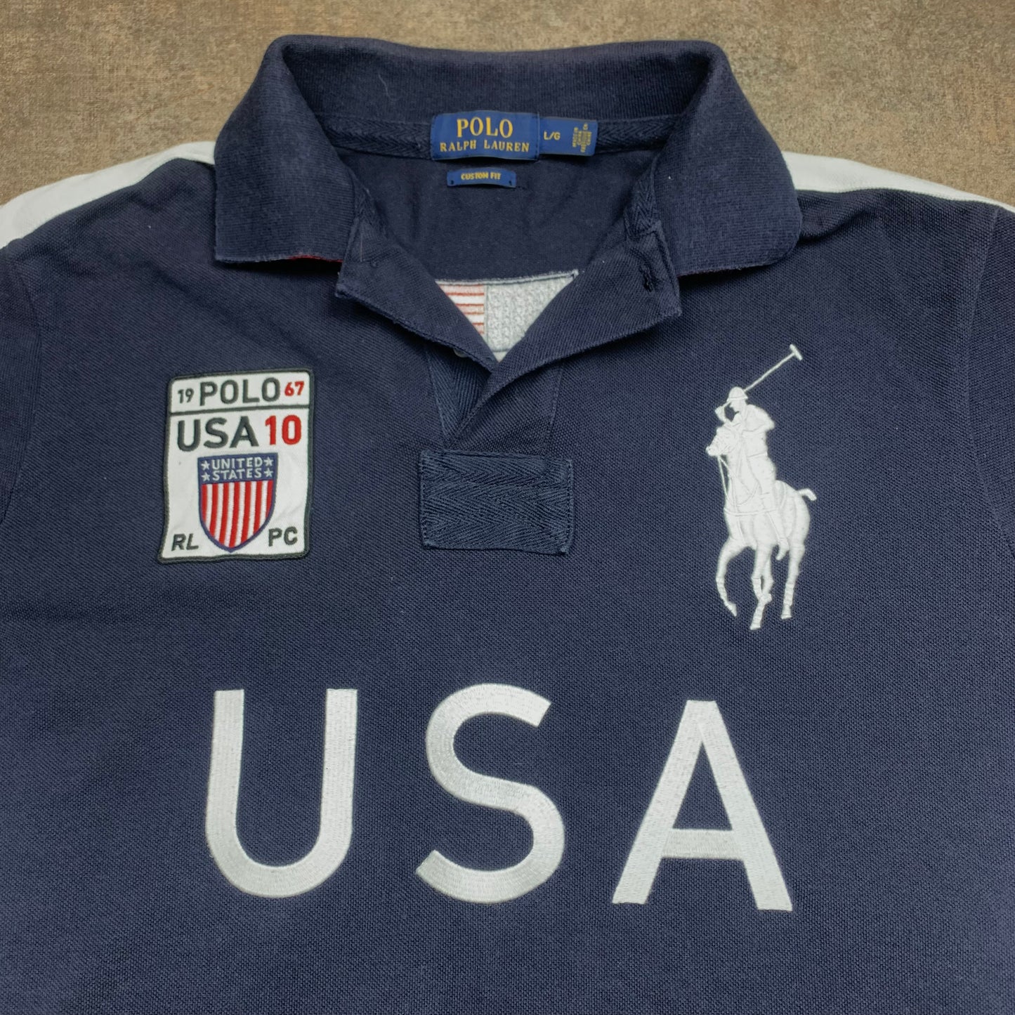 Polo Ralph Lauren USA navy polo shirt