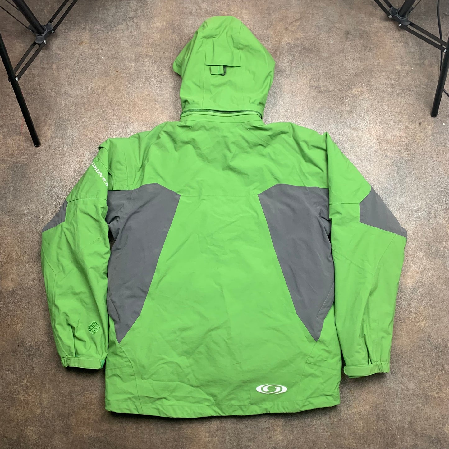 Salomon 00s 2 in 1 green grey utilised ski jacket