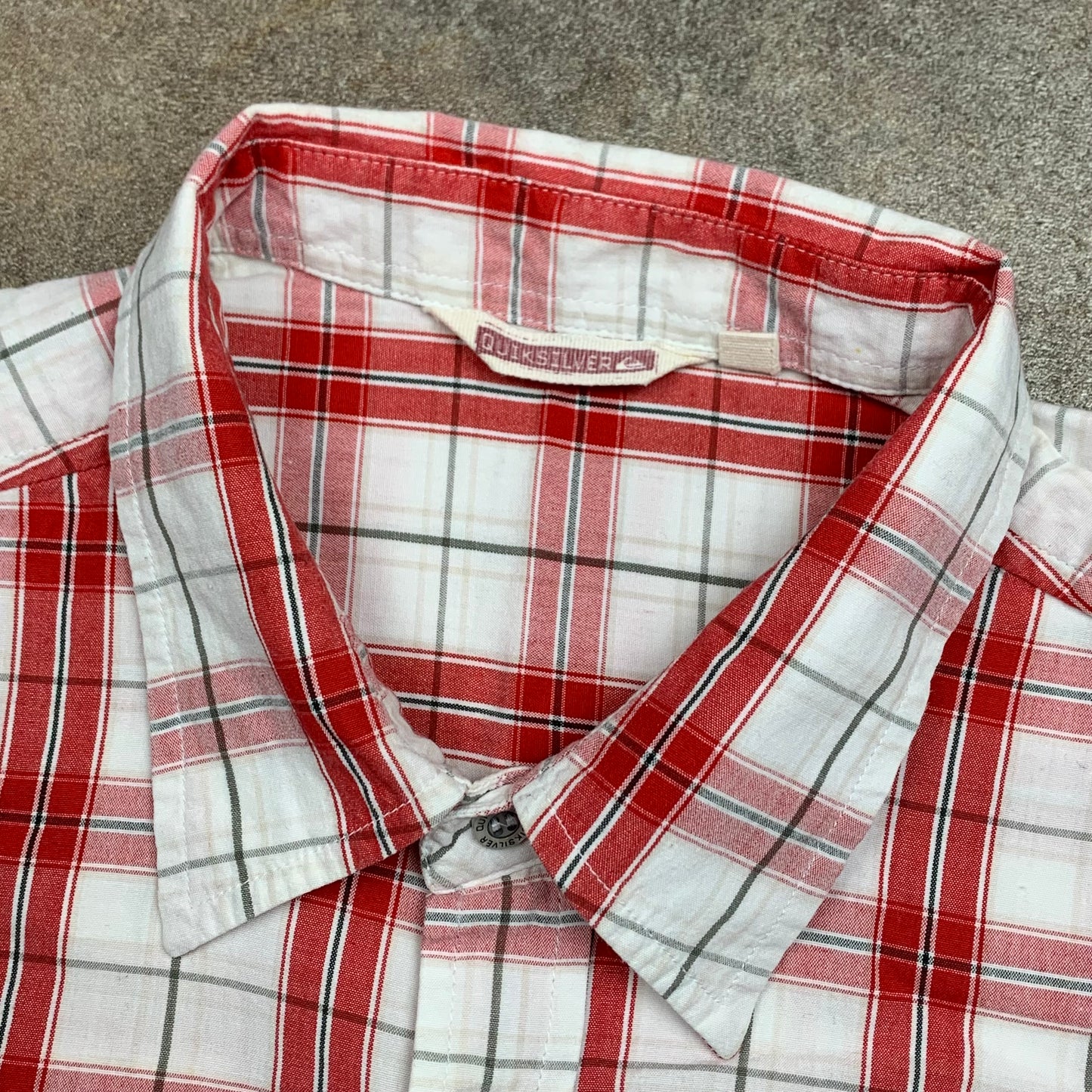 Quiksilver 00s plaid button shirt