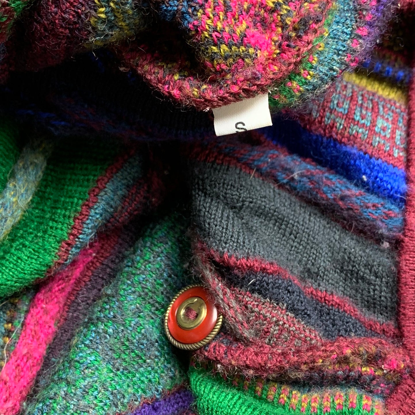 COOGI 00s chunky knit 3D cardigan