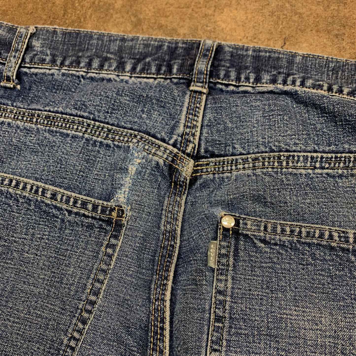 Levi's Silvertab 00s baggy carpenter blue jeans