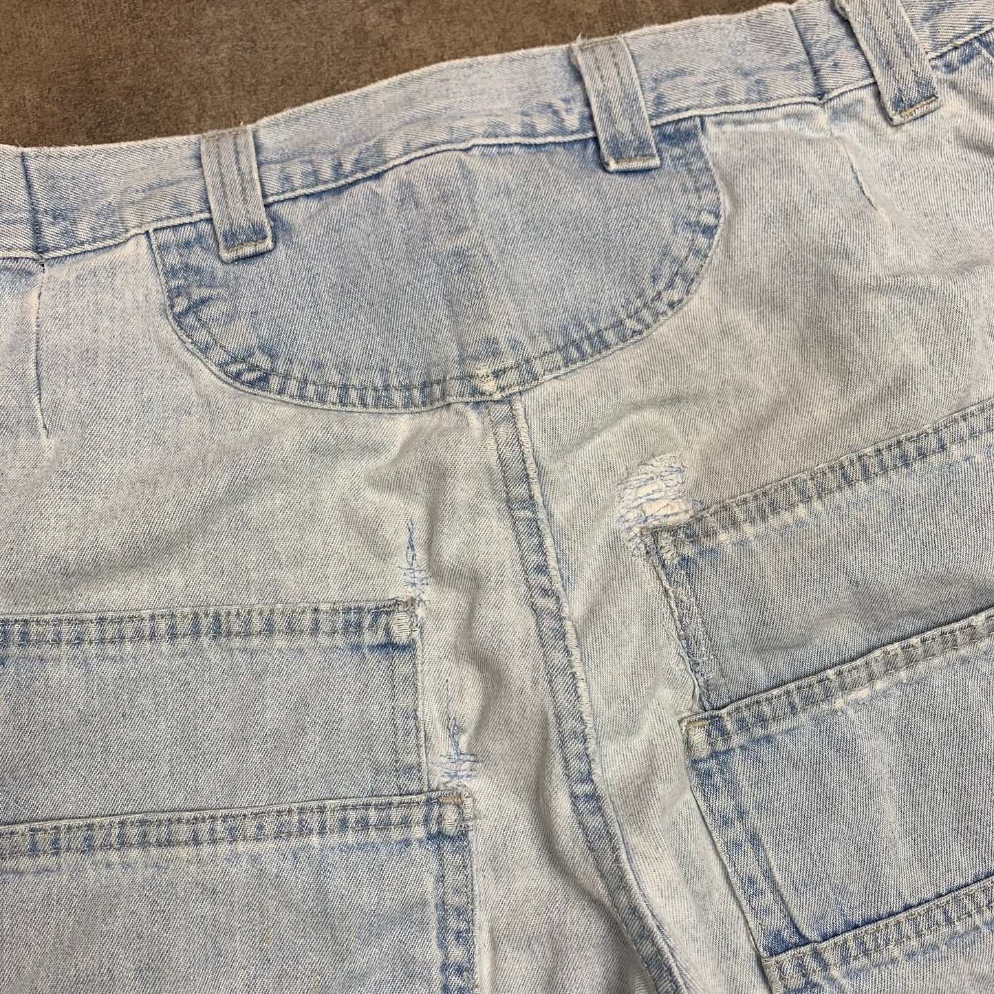 Lee Pipes 00s baggy embroidered jeans