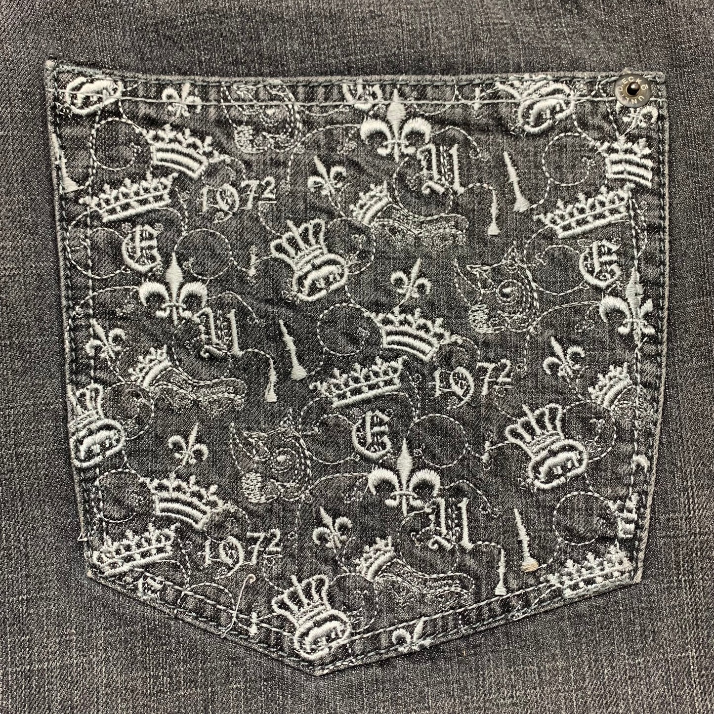 Ecko Unltd. 00s grey baggy graphic jeans