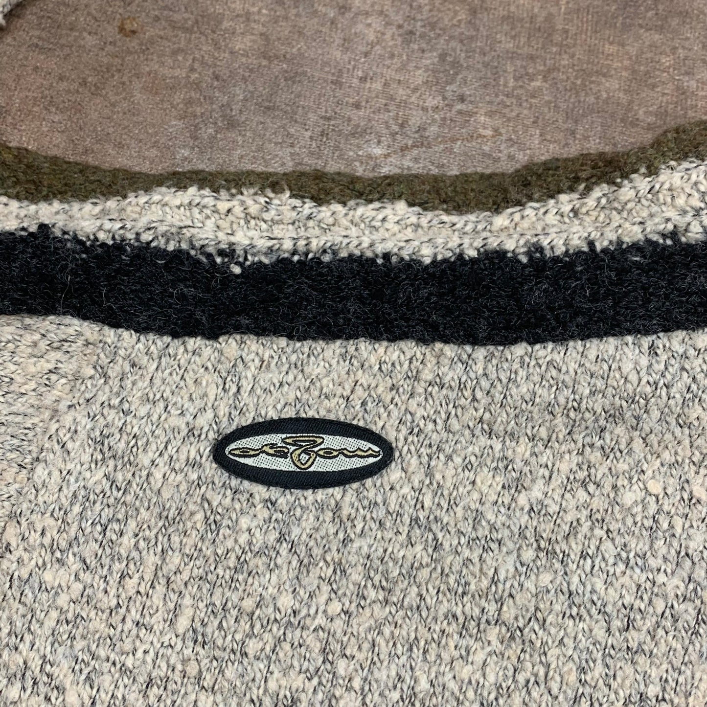 Oxbow 90s chunky knit graphic jumper