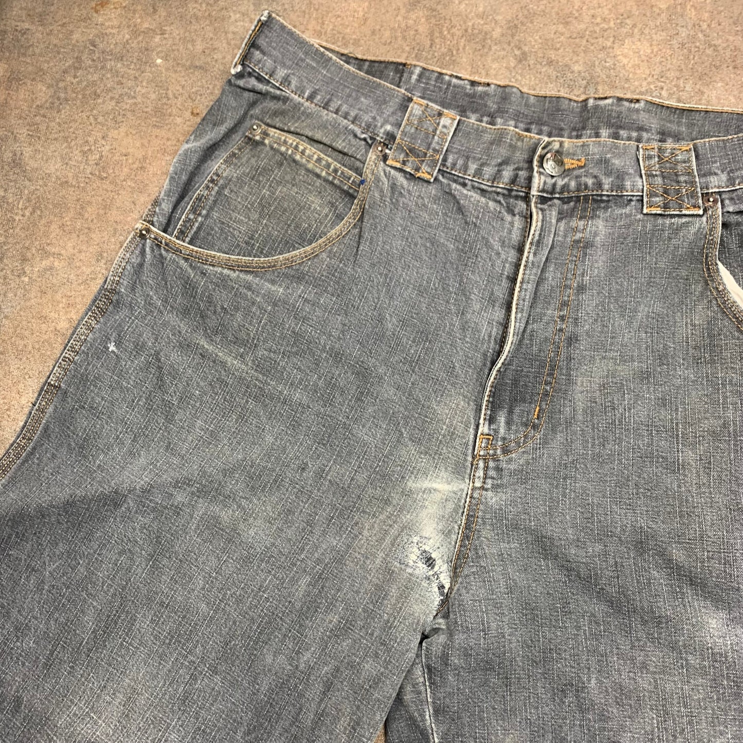Goeland 00s grey baggy skull jeans