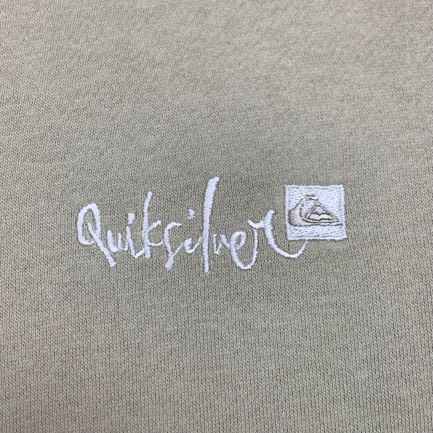 Quiksilver 90s cream boxy knit zip jumper