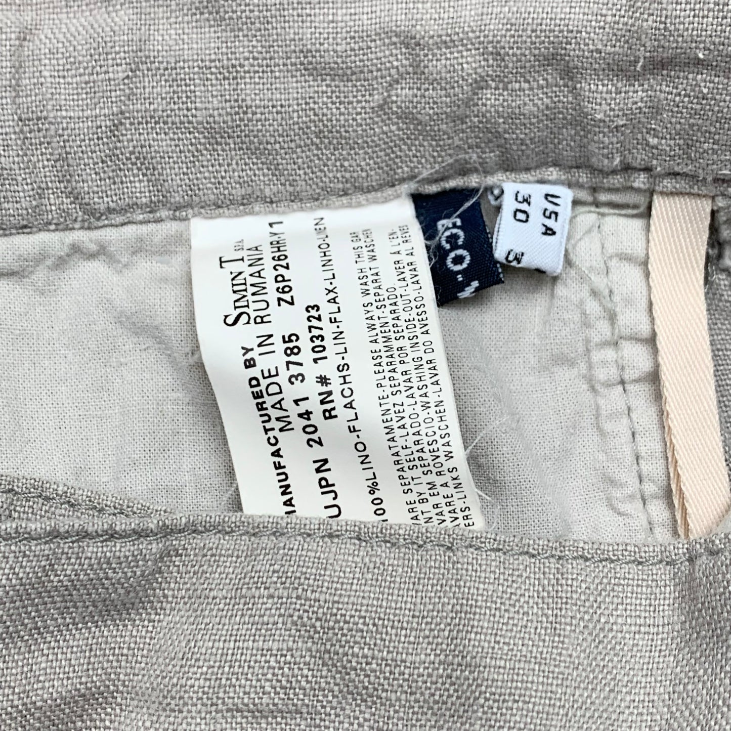Armani Jeans 00s baggy linen jeans
