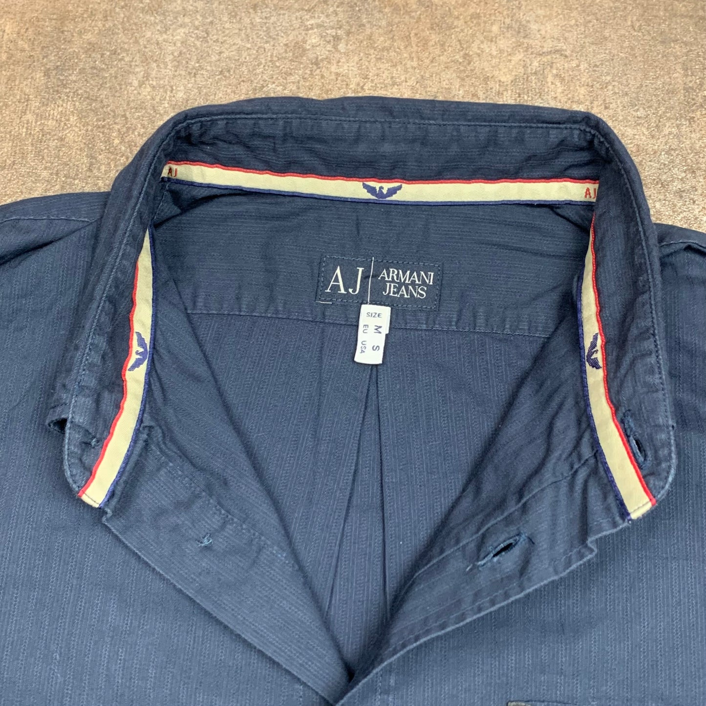 Armani Jeans 00s navy formal shirt