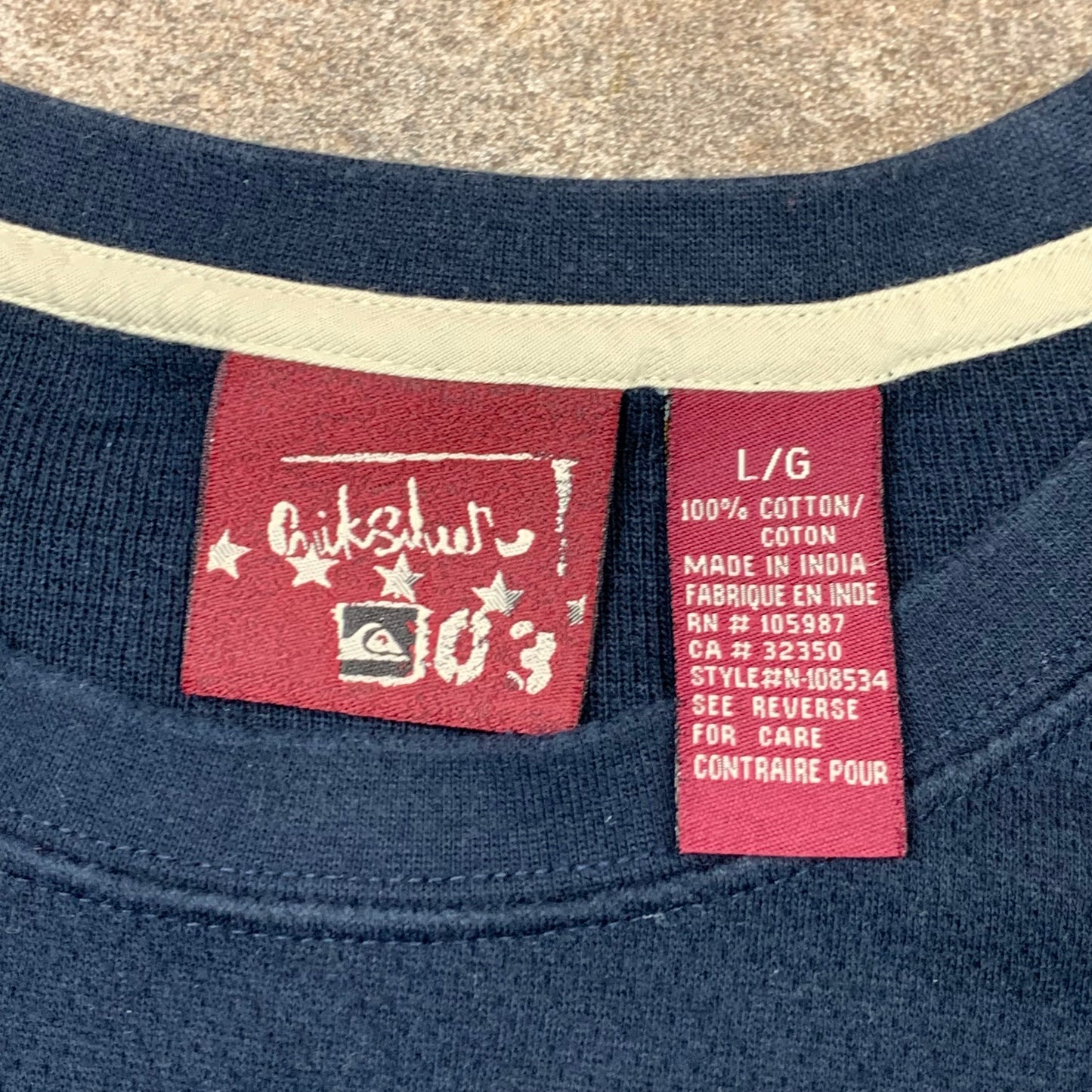 Quiksilver 00s navy graphic sweatshirt
