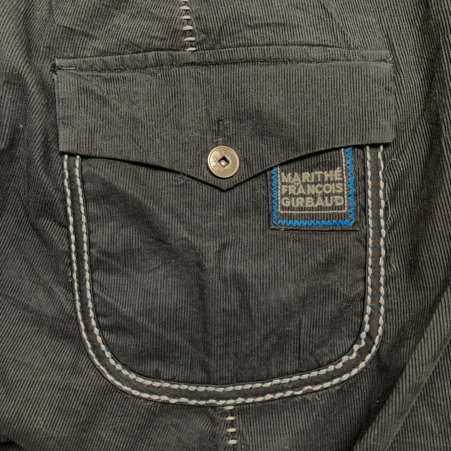 Marithé + François Girbaud 00s corduroy twisted jeans