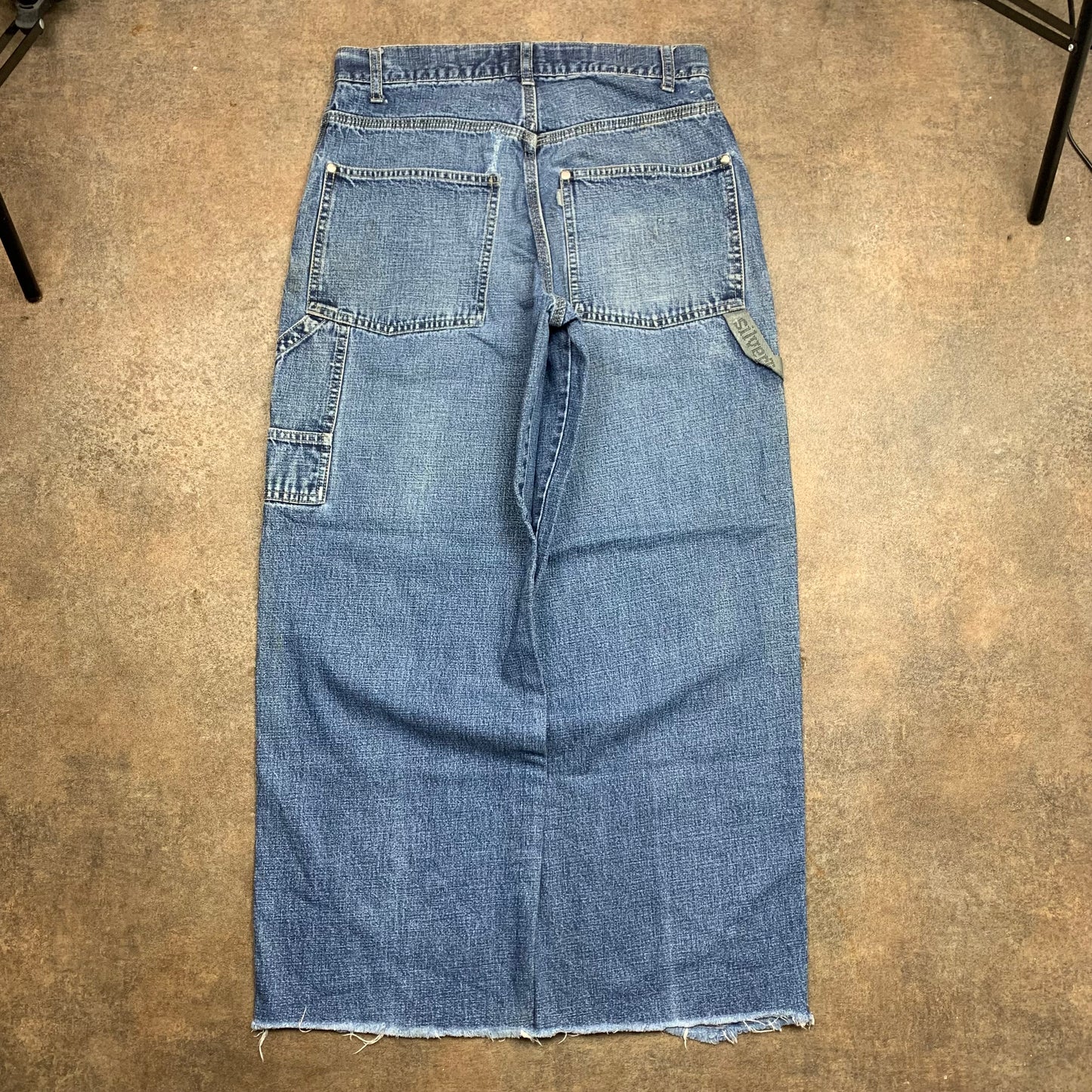 Levi's Silvertab 00s baggy carpenter blue jeans
