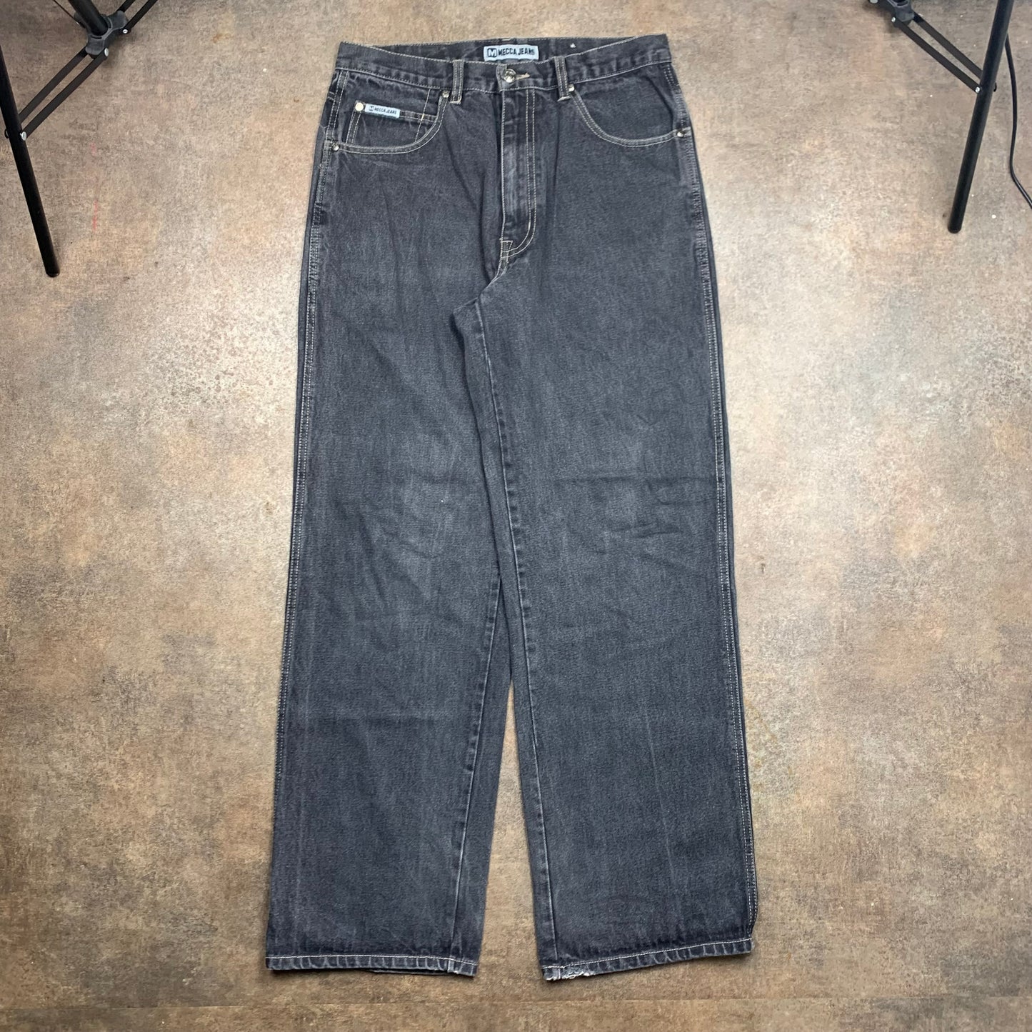 Mecca 00s baggy black denim jeans