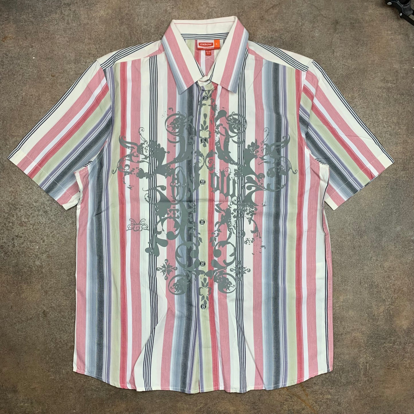 Oxbow 00s deadstock graphic button shirt
