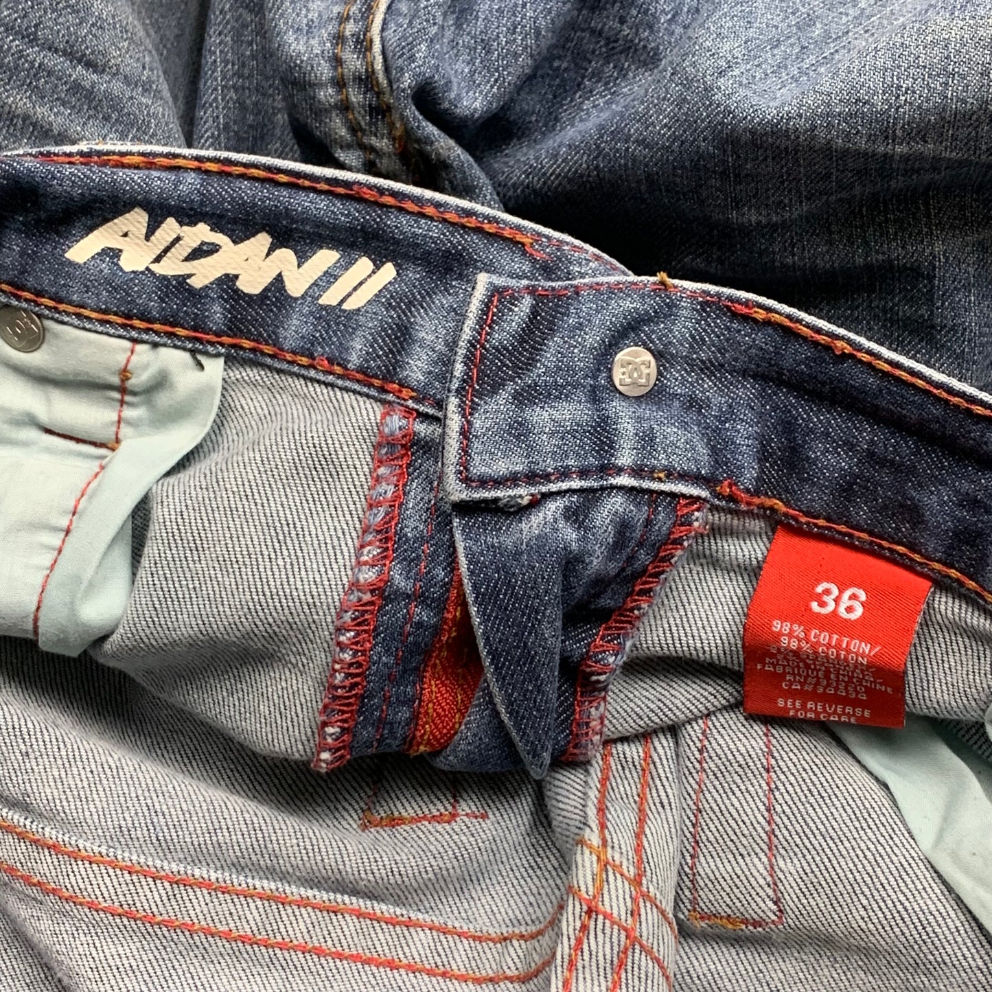DC Shoes baggy graphic jeans