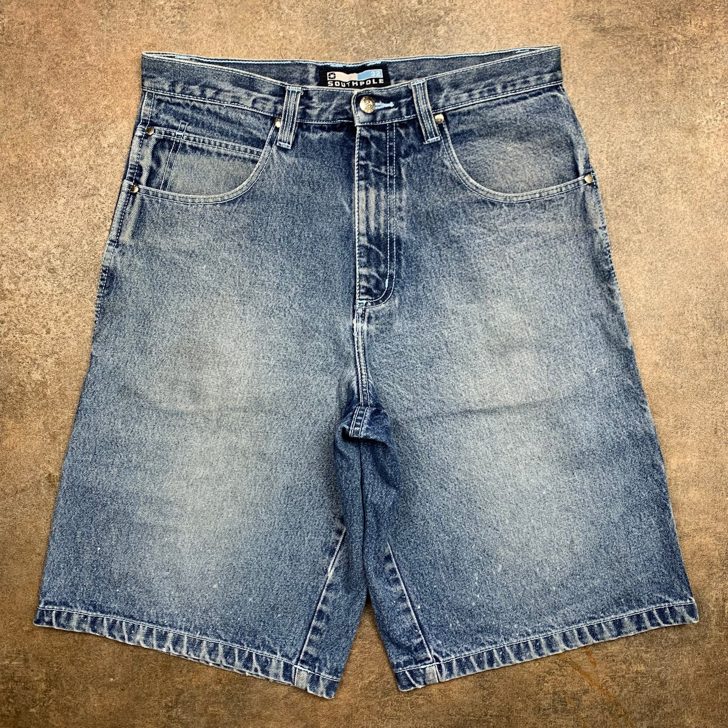 Southpole 90s blue baggy carpenter jorts