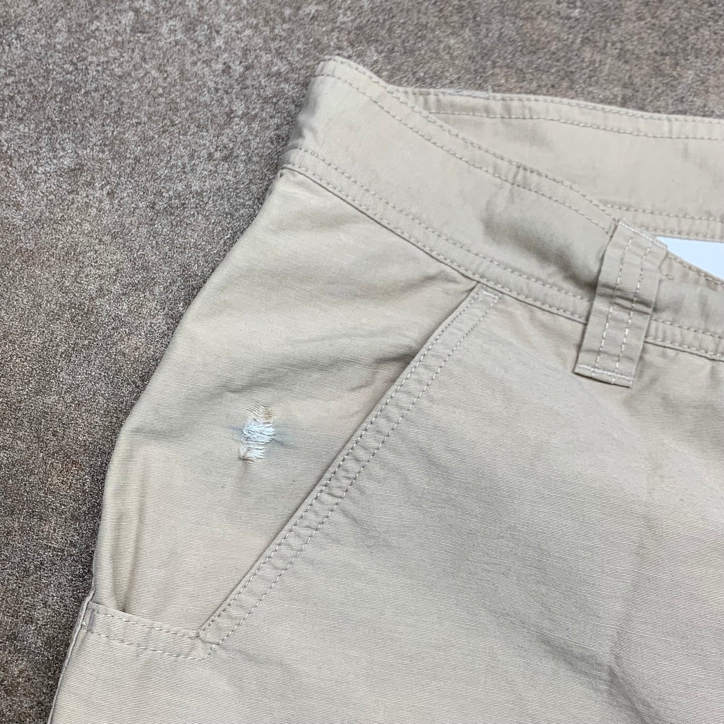 Oakley Software 00s cream baggy cargo shorts