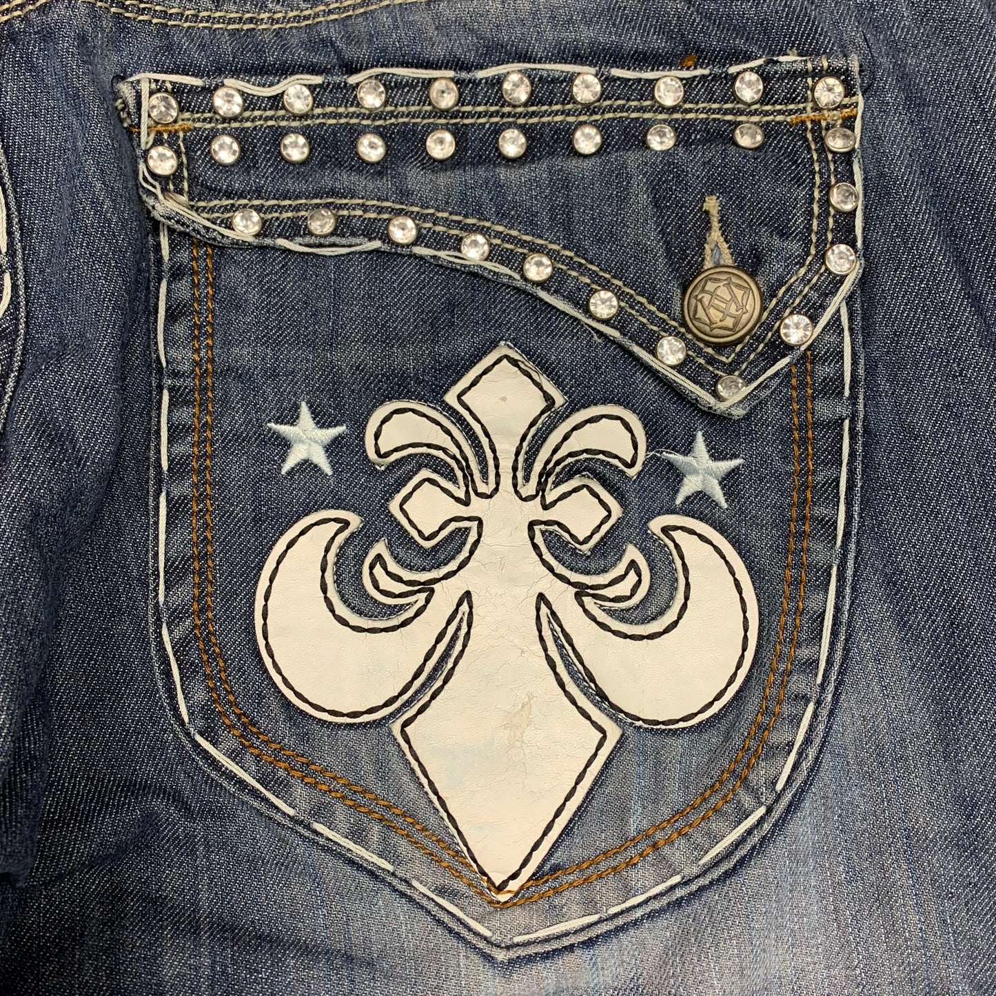 Reve Kayden K 00s flared graphic baggy jeans