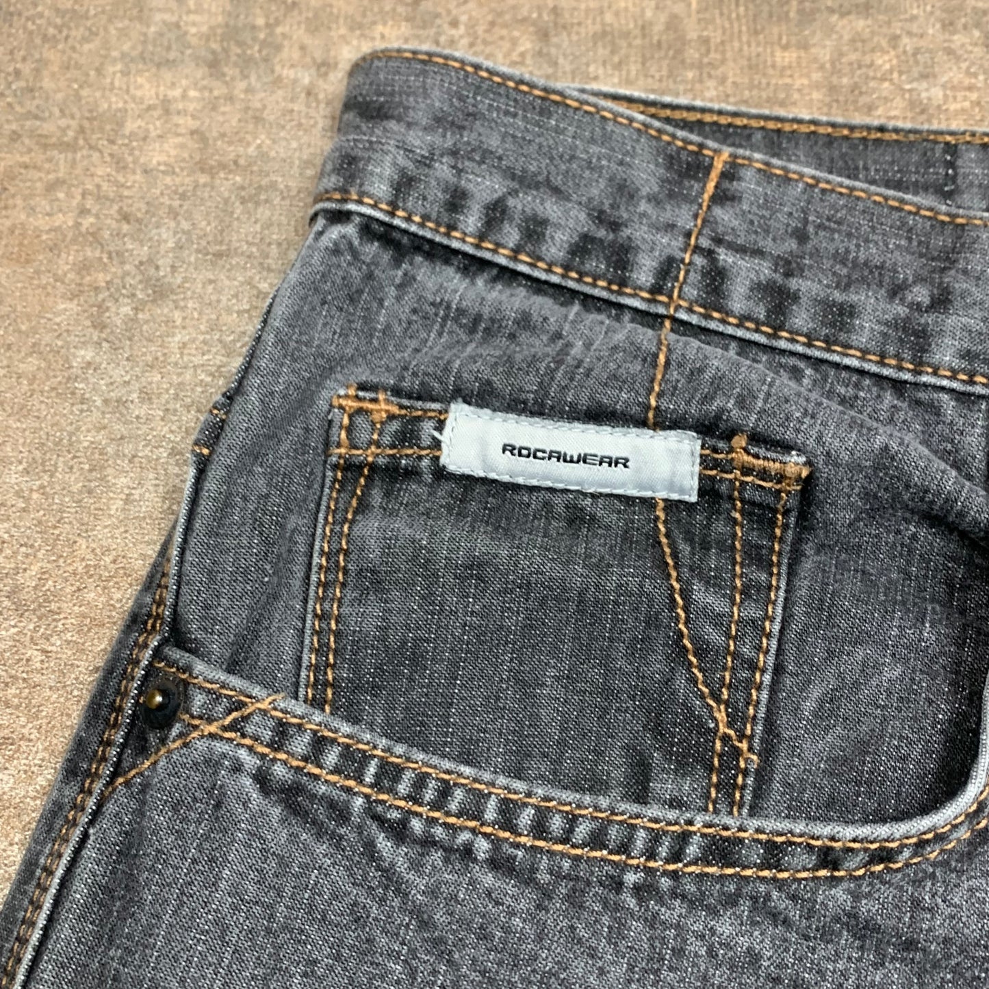 Rocawear 90s grey carpenter baggy jeans