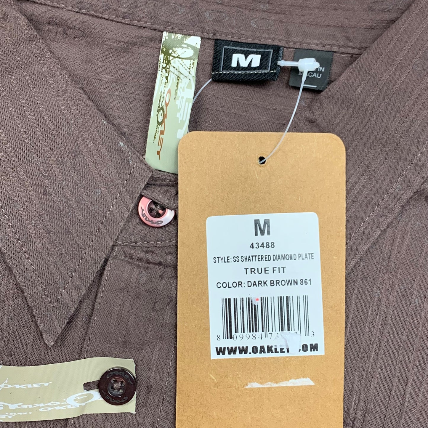 Oakley 00s brown graphic shirt