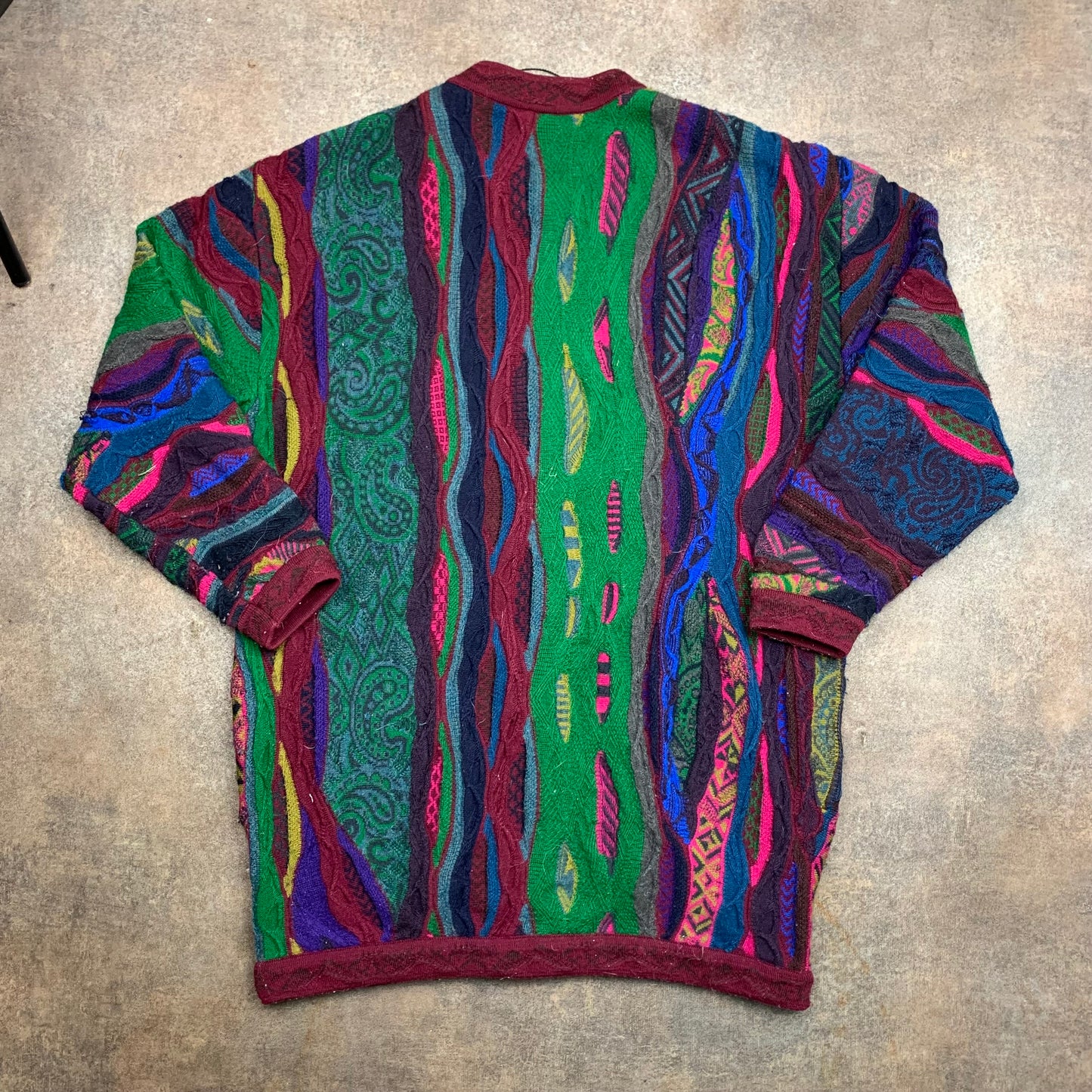 COOGI 00s chunky knit 3D cardigan