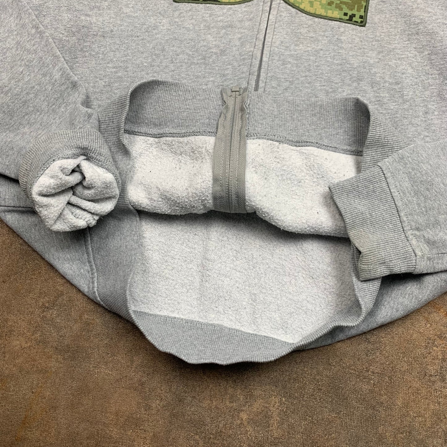 DC Shoes DPM grey graphic zip hoodie