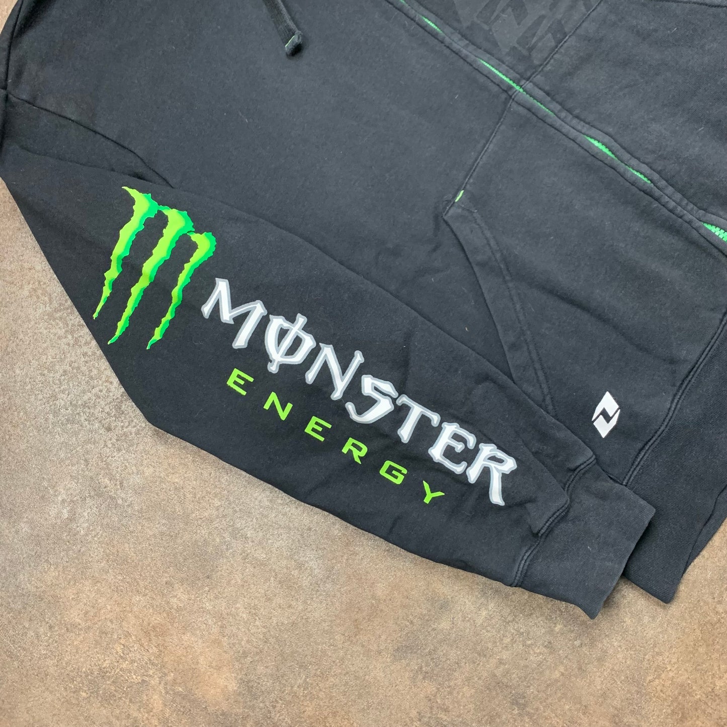 One Industries x Monster Energy 00s black graphic hoodie