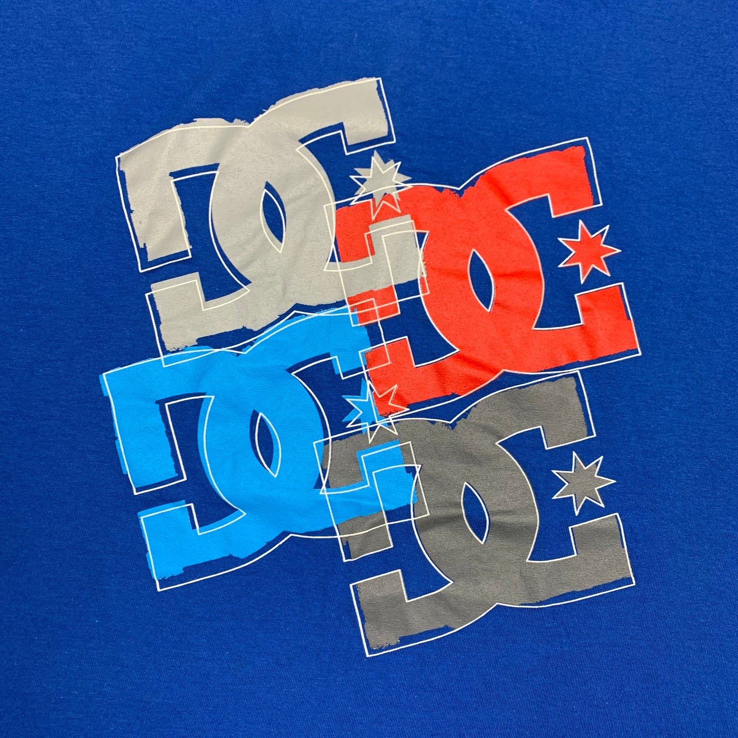 DC Shoes 00s blue graphic tee