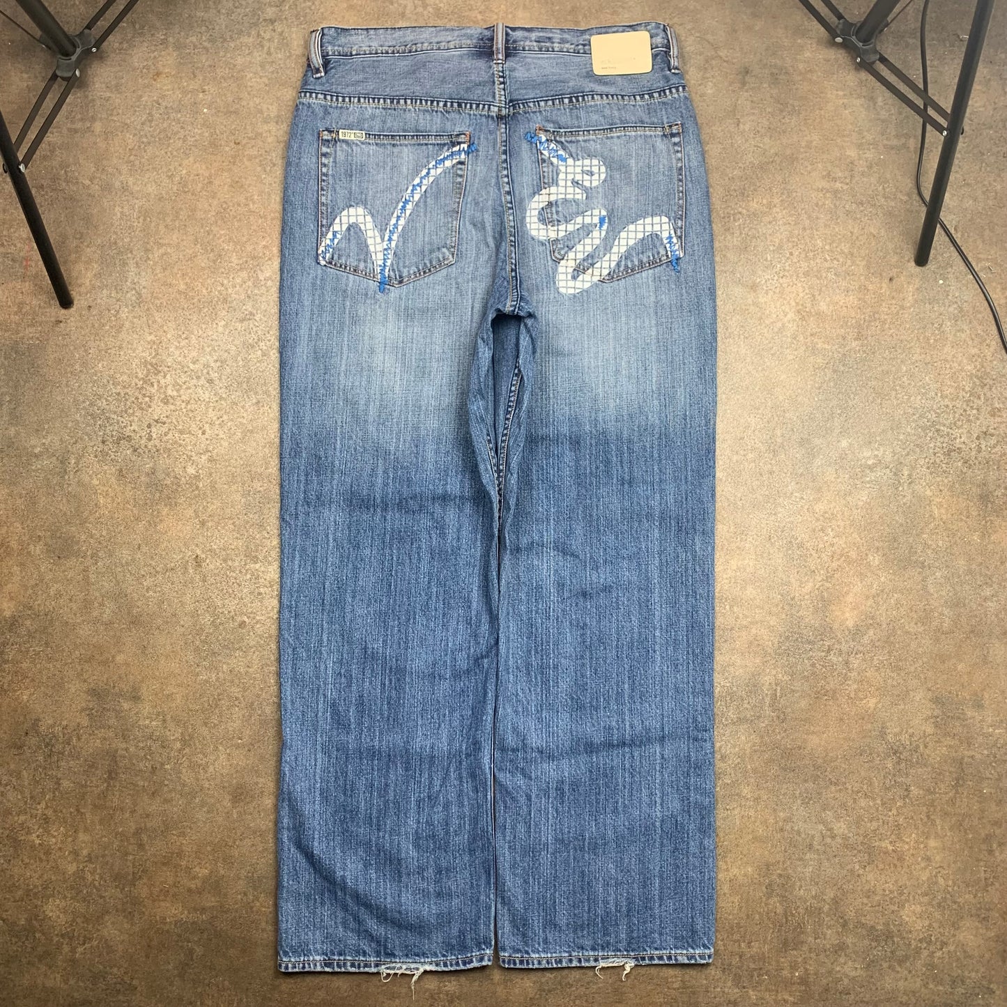 Ecko Unltd. 00s graphic baggy blue jeans