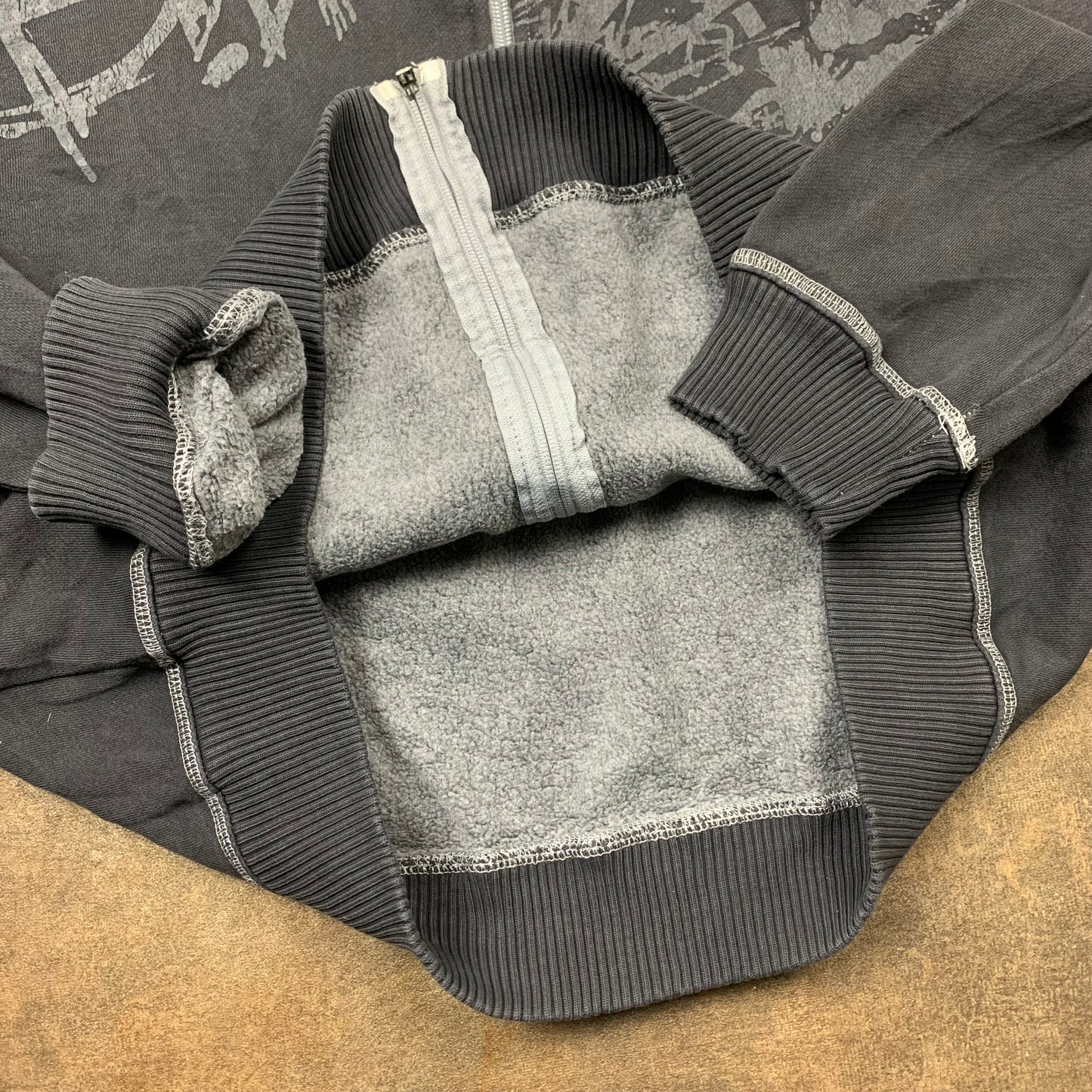 Billabong 90s boxy graphic zip hoodie (XL)