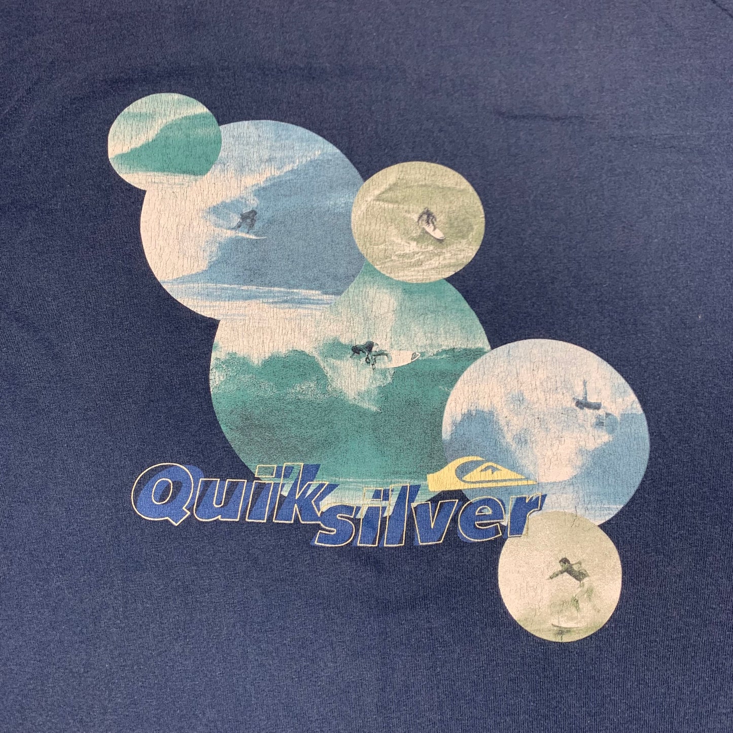 Quiksilver 90s navy surf graphic tee