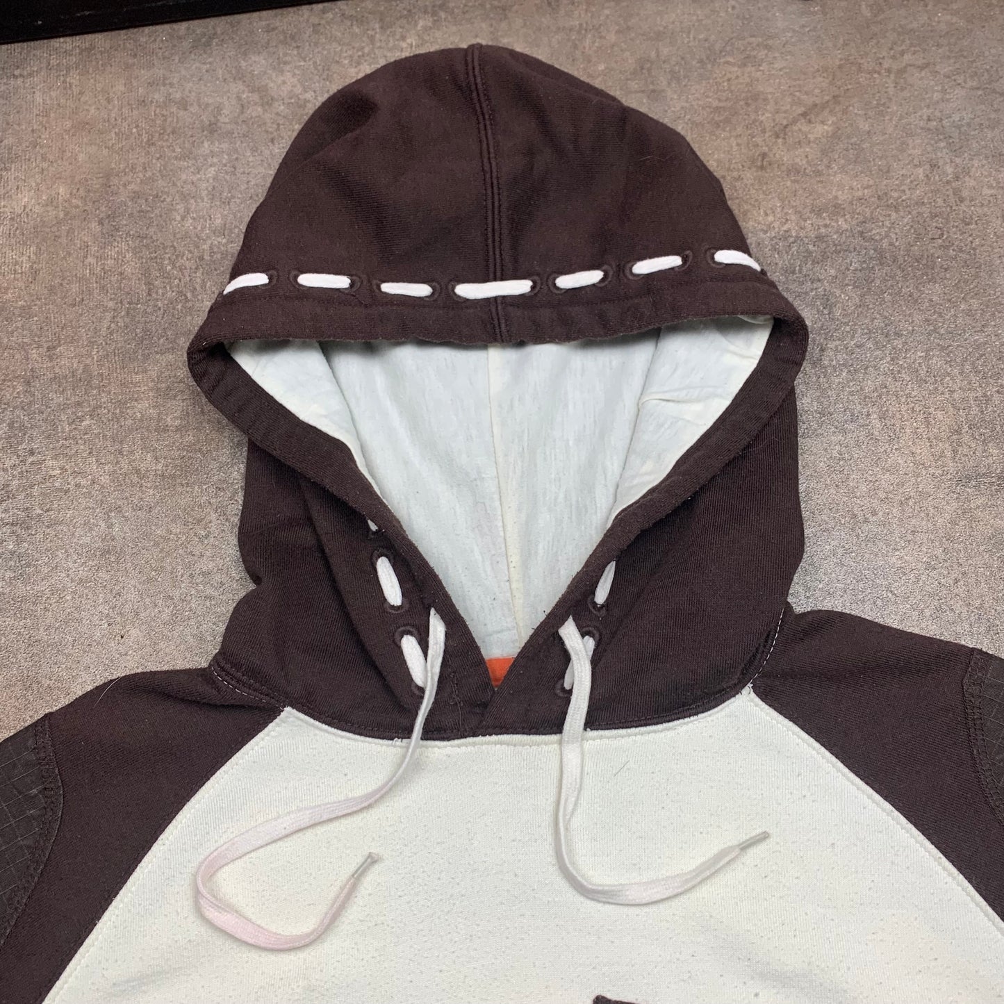 Ecko Unltd. 00s cream brown graphic hoodie