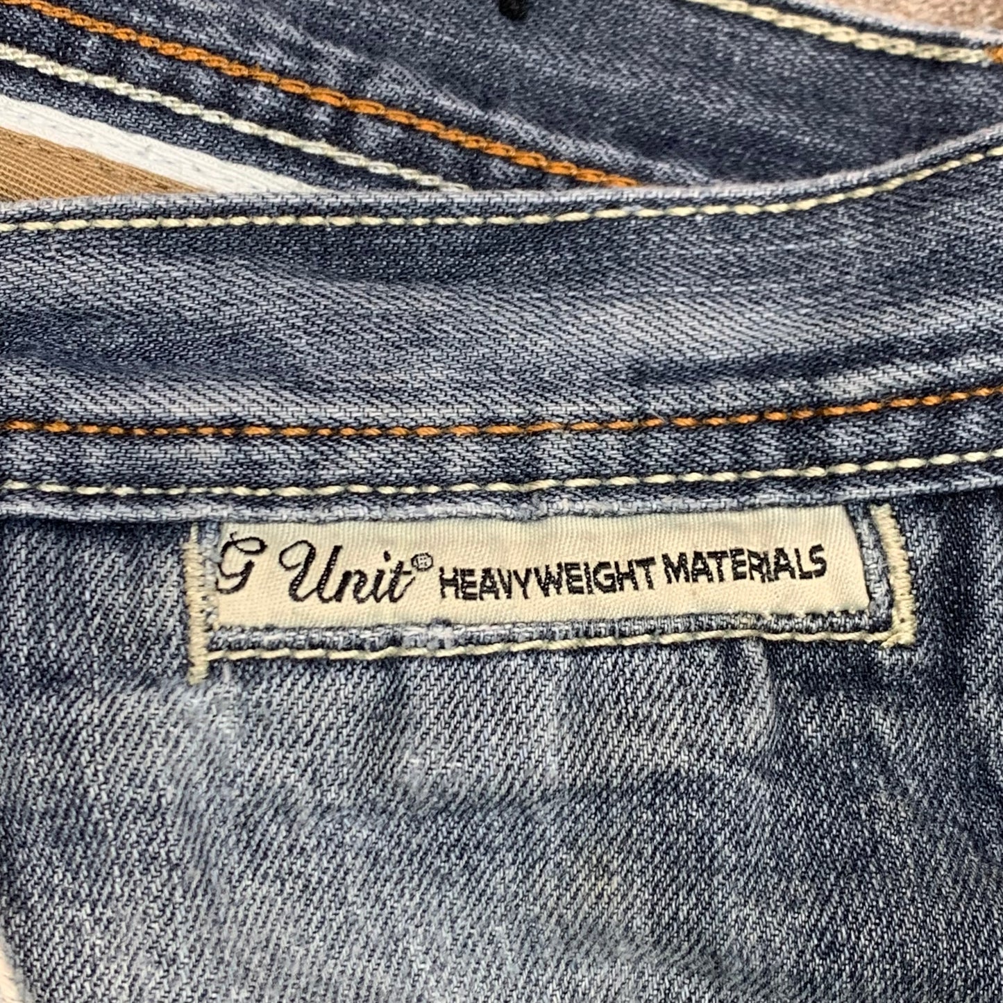 G-Unit 00s navy graphic baggy jorts