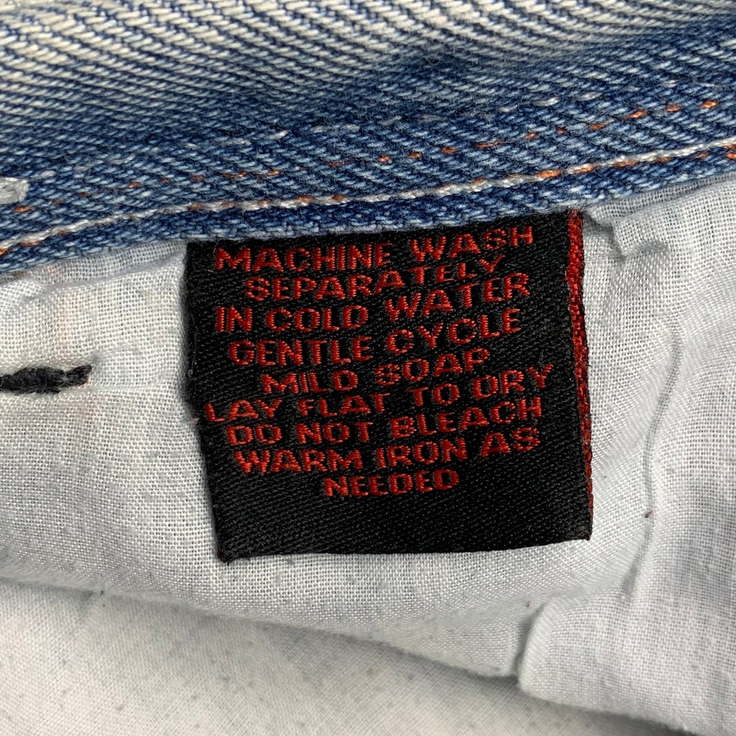 Red Ape 00s baggy embroidered jeans