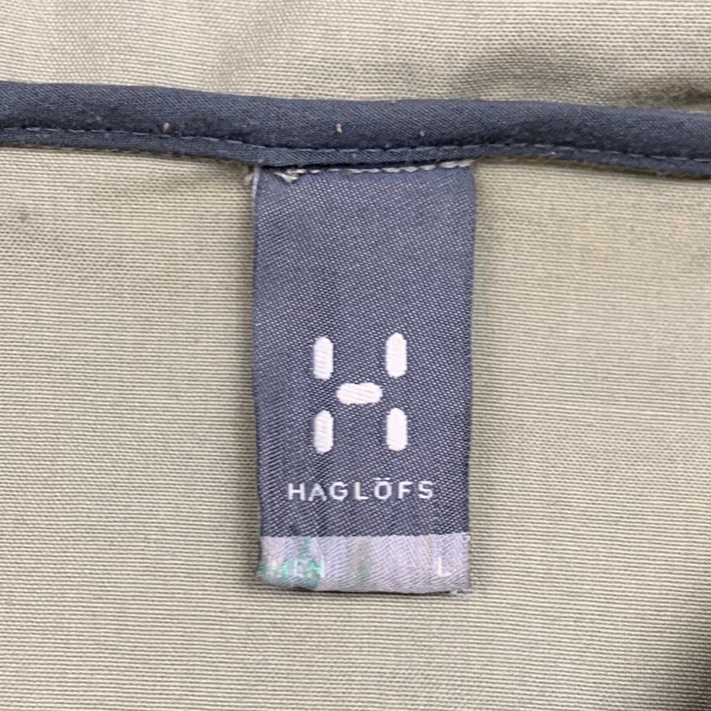 Haglöfs beige-khaki utilised sample jacket
