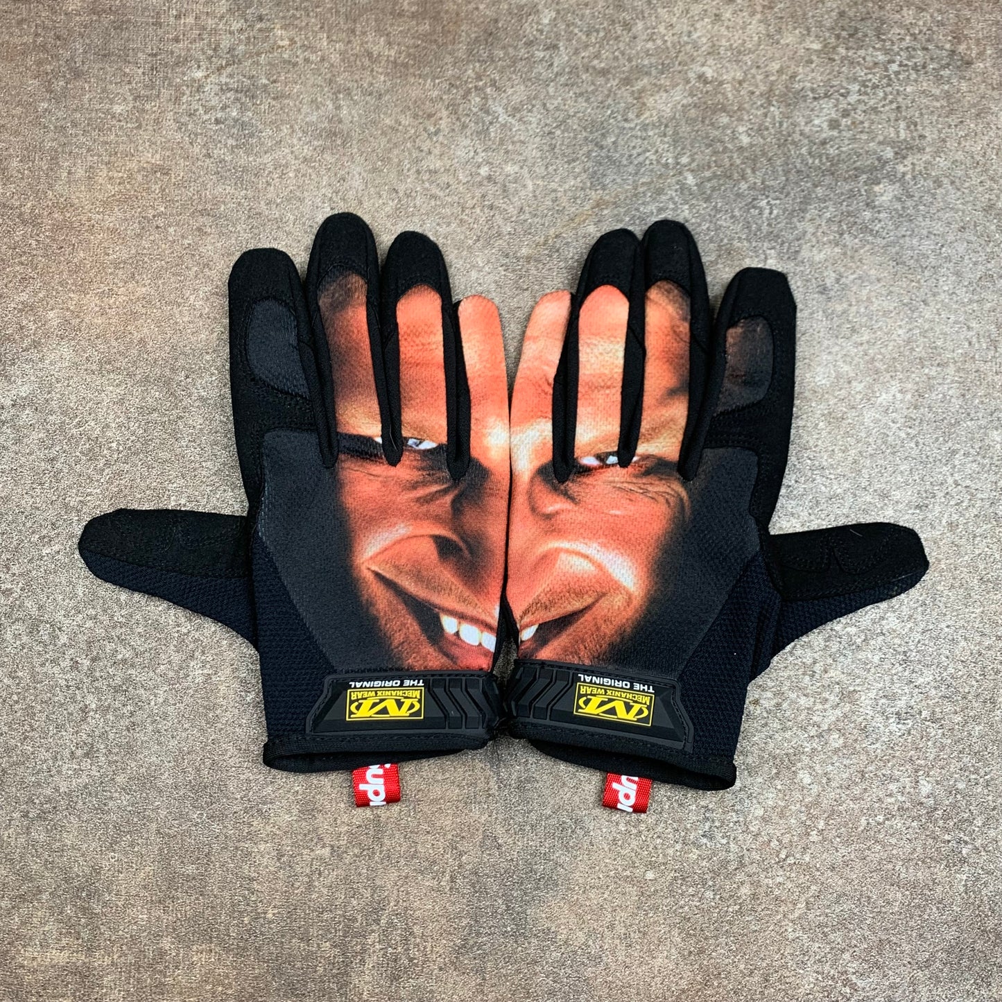 Supreme x Aphex Twin jacket & gloves