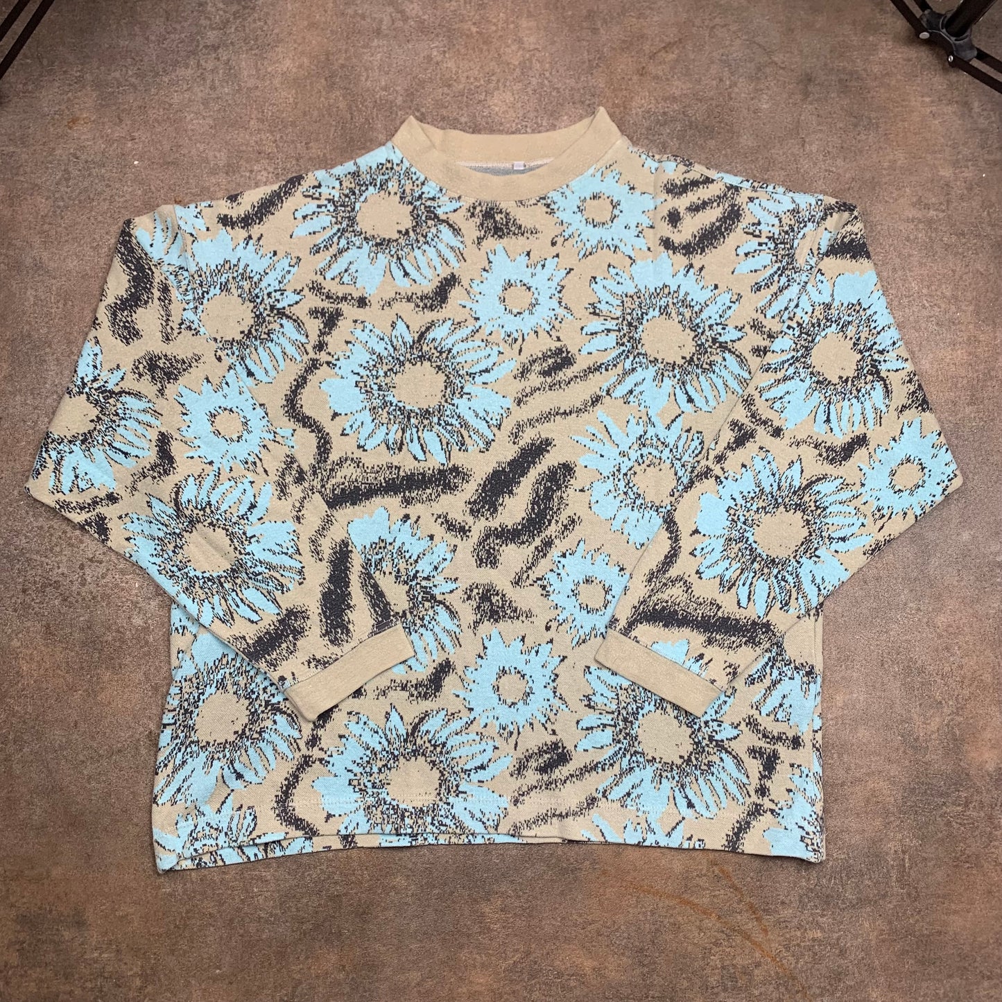 Oxbow 90s floral graphic boxy jumper