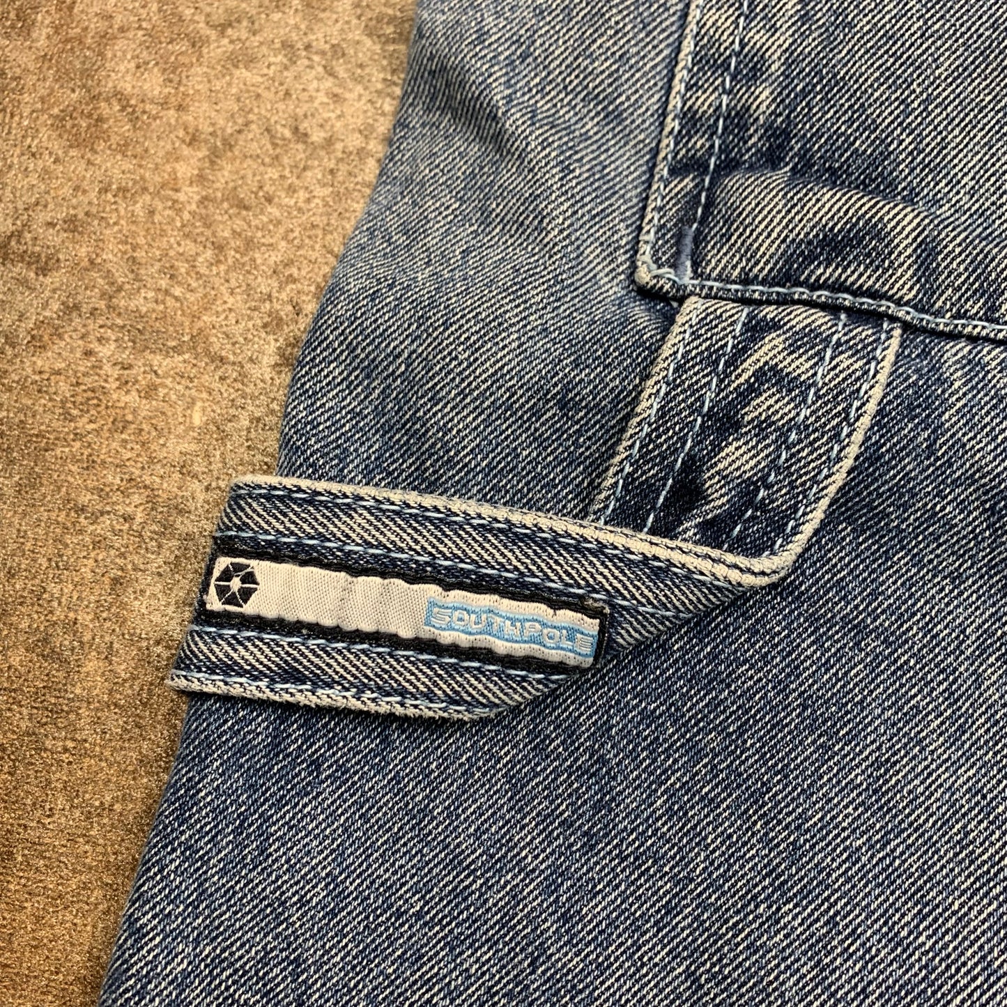 Southpole 90s blue baggy carpenter jorts