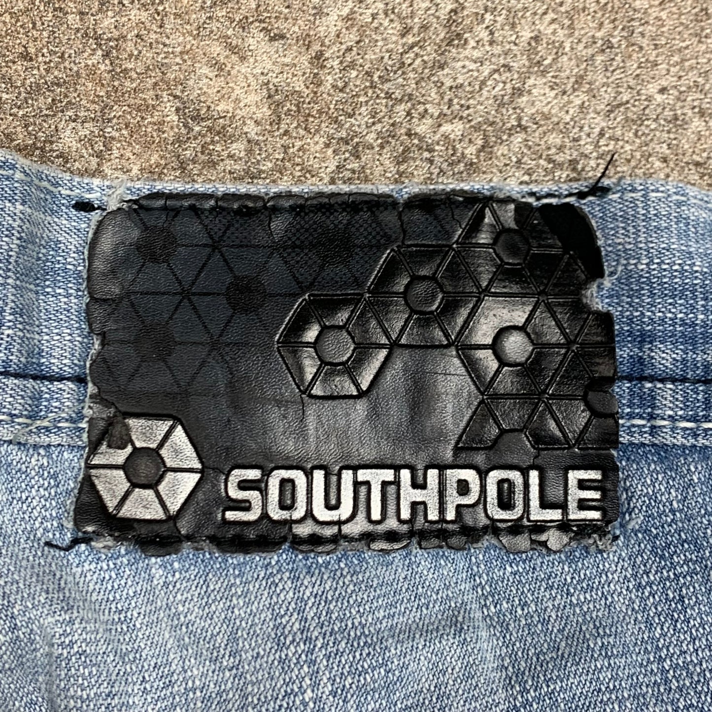 Southpole 00s light blue baggy denim shorts