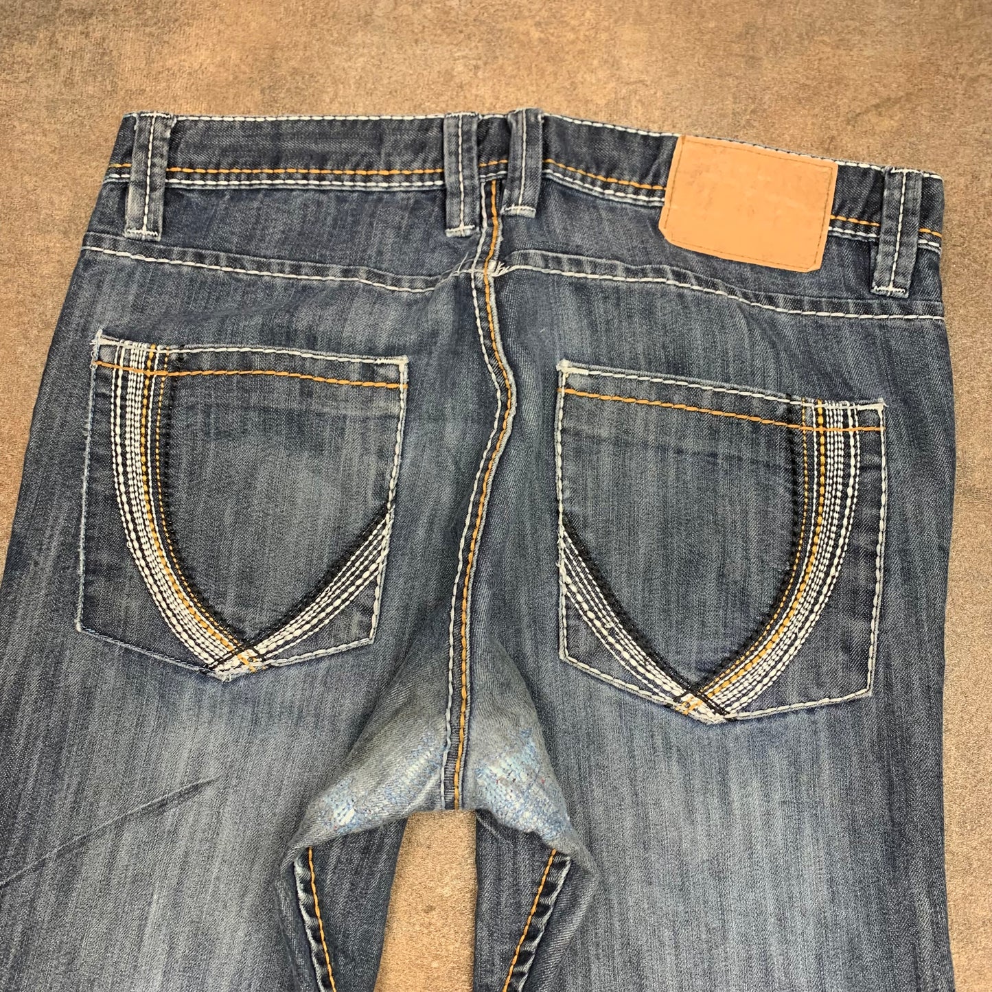 Southpole 00s straight leg embroidered jeans