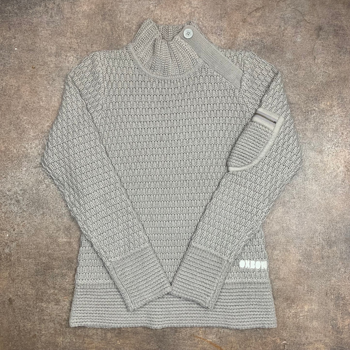 Oxbow 00s asymmetrical zip knit