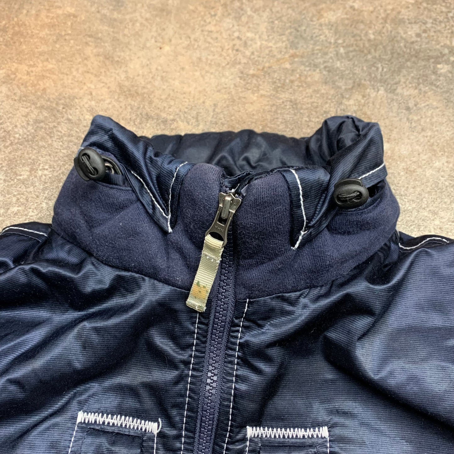 Armani Jeans 00s navy boxy bomber jacket