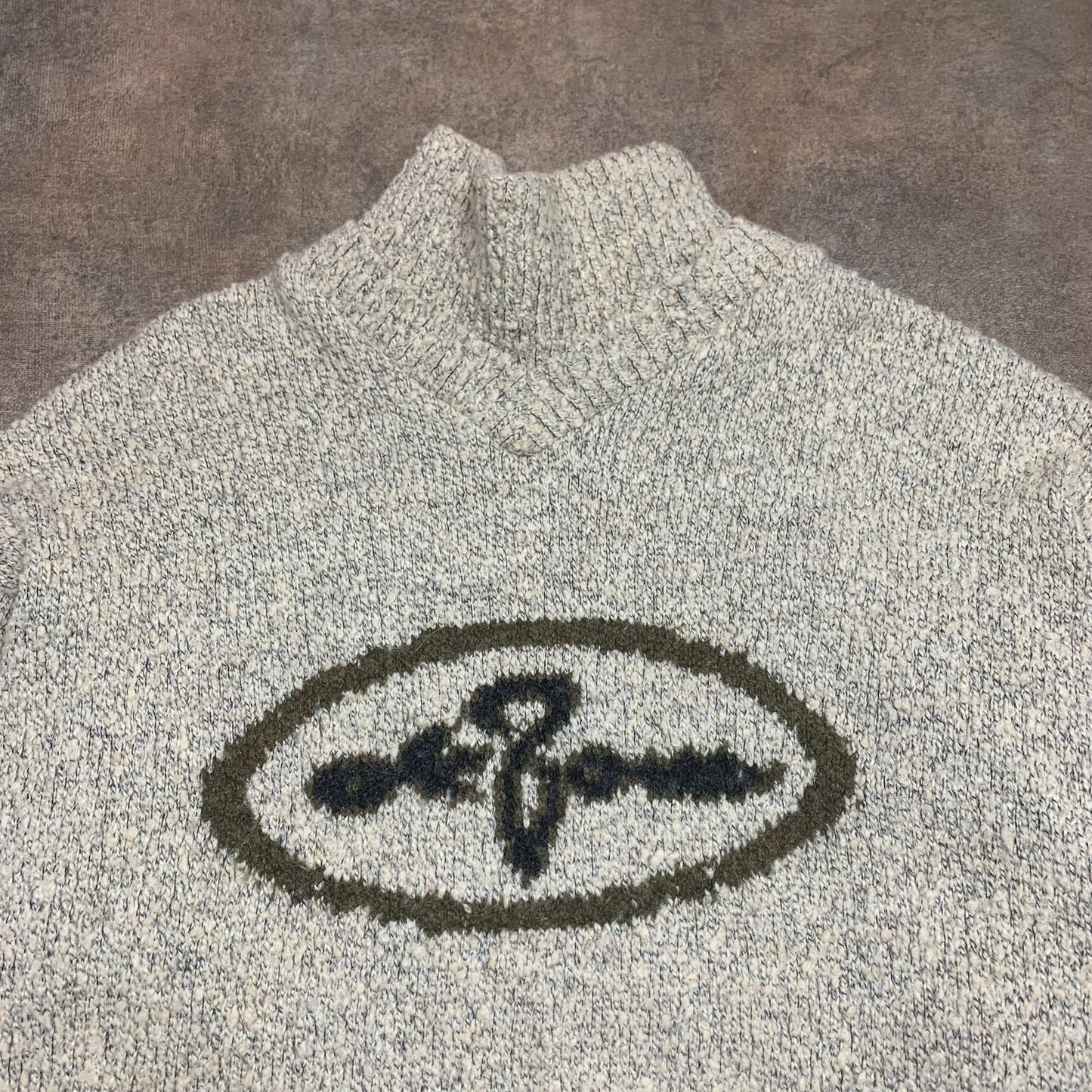 Oxbow 90s chunky knit graphic jumper