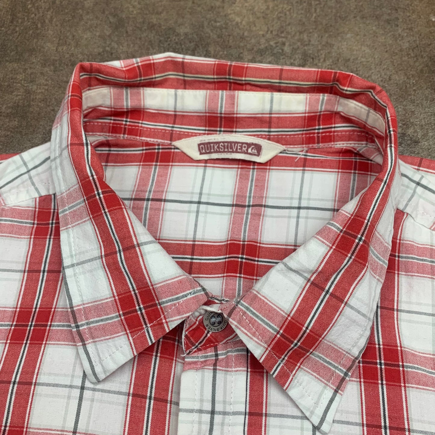 Quiksilver 00s plaid button shirt