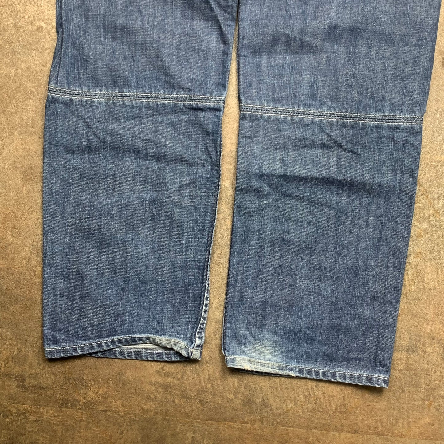 FUBU 90s navy baggy graphic jeans