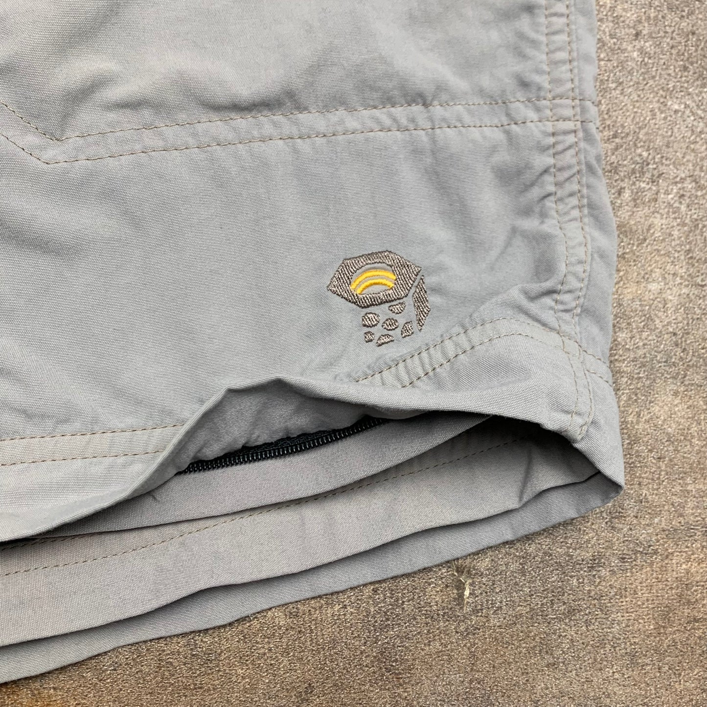 Mountain Hardwear 00s grey faded baggy shorts